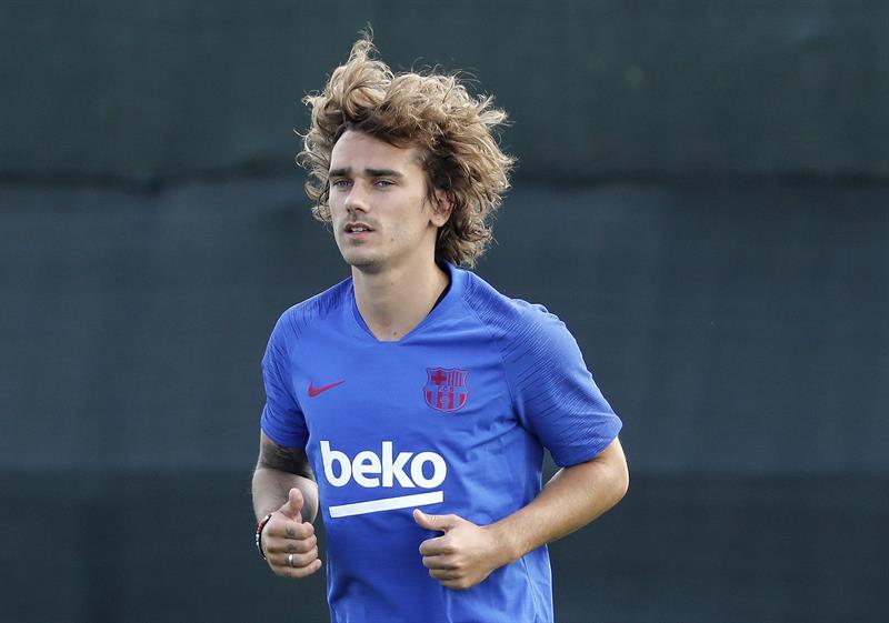 Antoine Griezmann participó en su primer entrenamiento en FC Barcelona