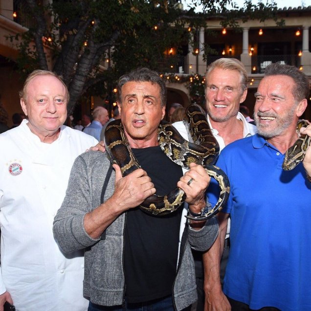 “Terminator” y “Rocky” se reunieron con el plantel de Bayern Munich