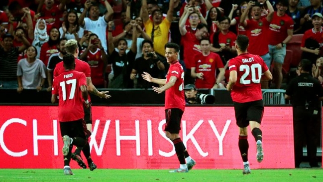 El joven Mason Greenwood anotó un golazo en triunfo de Manchester United sobre Inter