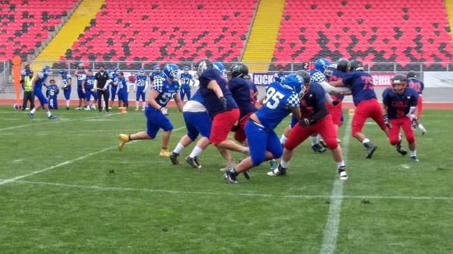 La sub 23 chilena de fútbol americano cayó ante equipo brasileño en su debut internacional
