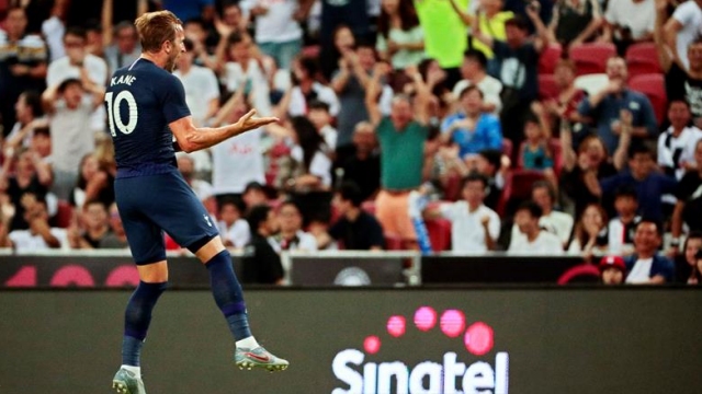 Harry Kane anotó desde mitad de cancha para dar agónico triunfo a Tottenham sobre Juventus