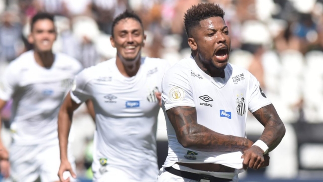 Santos de Jorge Sampaoli venció a Botafogo y se sumó al liderato en el Brasileirao