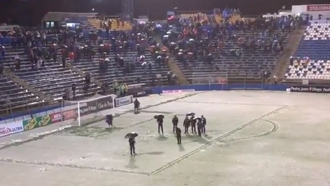 Nevazón obligó a suspender el duelo entre U. Católica y Santiago Morning por Copa Chile