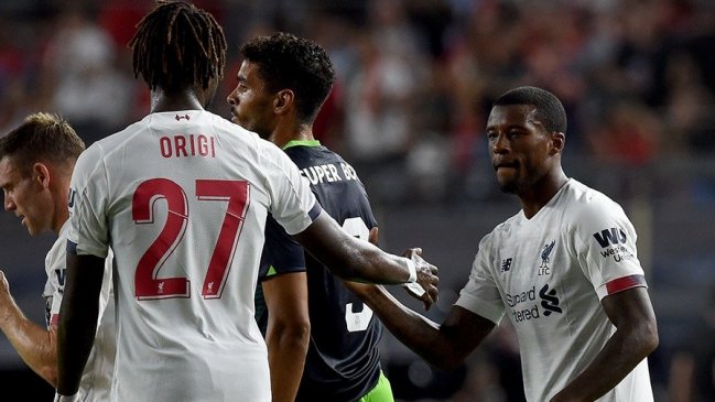 Liverpool y Sporting de Lisboa igualaron en entretenido amistoso jugado en Nueva York