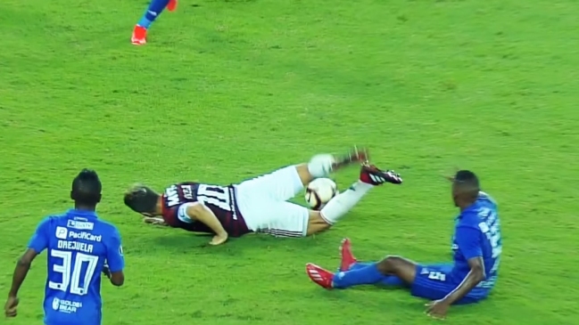 Volante de Flamengo Diego sufrió una fractura de tobillo en la Copa Libertadores