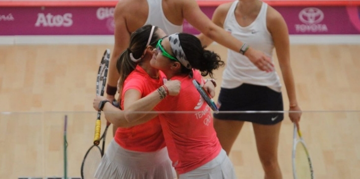 Chilenas Delgado y Pinto lograron el bronce en el squash femenino