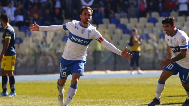 José Pedro Fuenzalida anotó un golazo a favor de la UC sobre U. de Concepción.