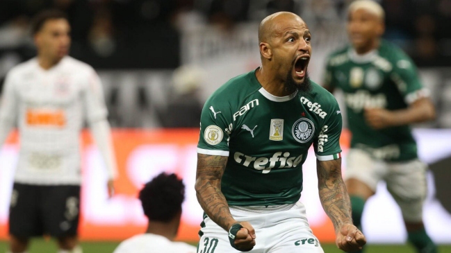 Felipe Melo salvó el empate para Palmeiras en el clásico ante Corinthians