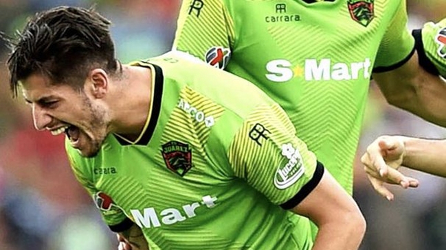 Angelo Sagal se matriculó con un golazo en la victoria de Juárez sobre Toluca en México