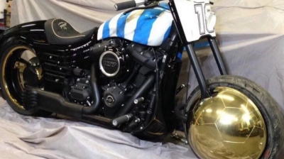 La lujosa moto que el presidente de Dinamo Brest le regaló a Maradona