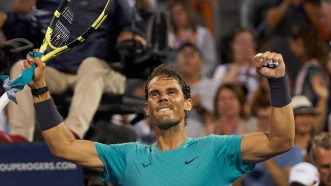 Rafael Nadal se mantuvo a paso firme en Montreal tras doblegar a Guido Pella