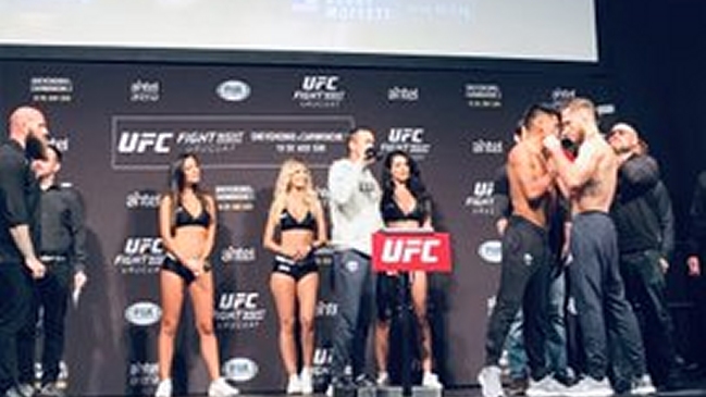 UFC Uruguay arrancó con una fervorosa ceremonia de pesaje