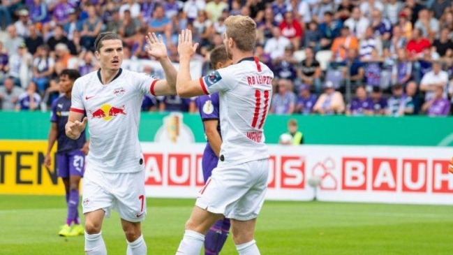 Leipzig comenzó con ajustado triunfo su camino en la Copa de Alemania