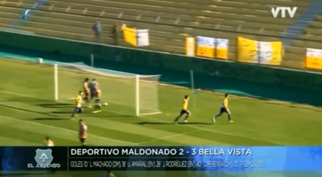 Jugador de Bella Vista cayó a un foso en el fútbol uruguayo