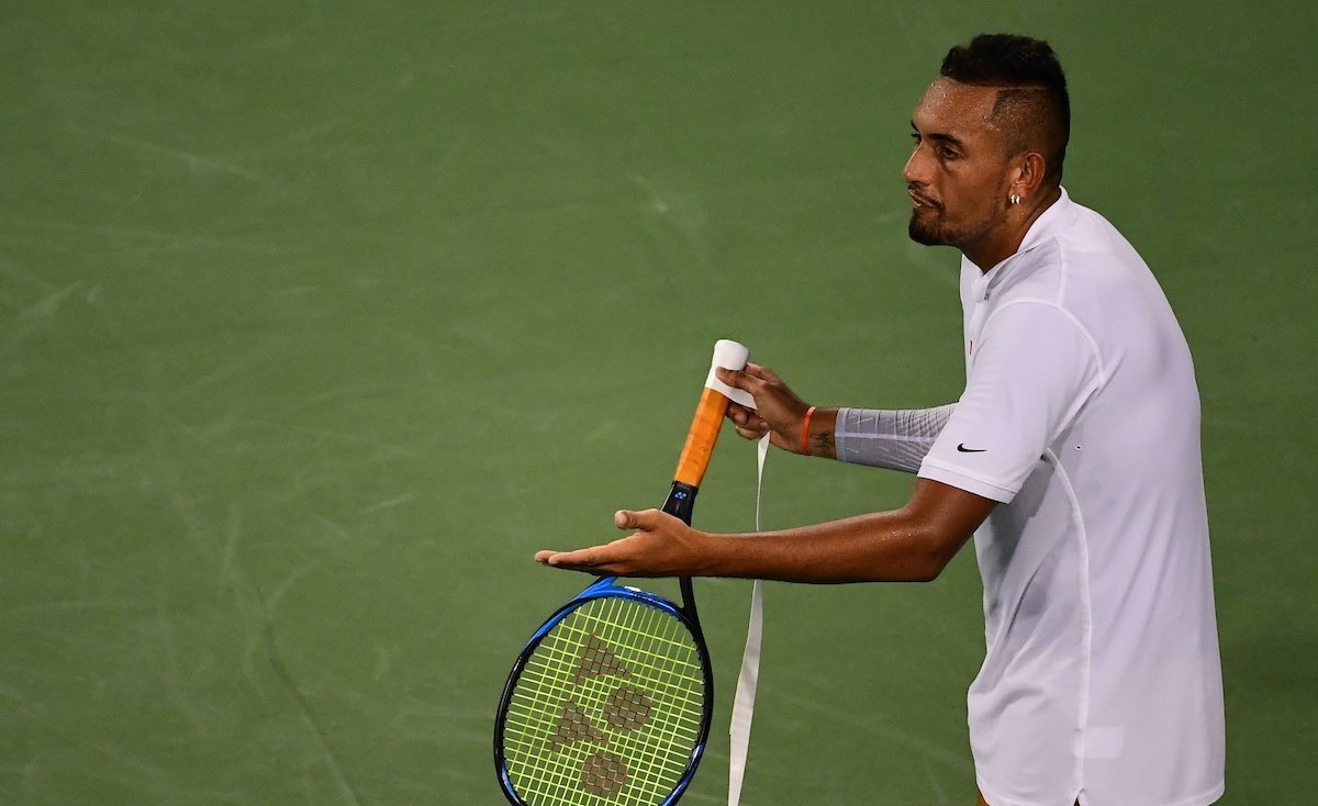 La ATP sancionó con millonaria multa a Nick Kyrgios por su ataque de furia en Cincinnati