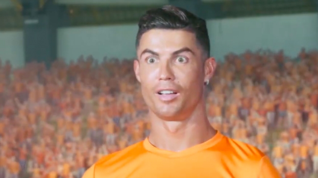 Cristiano Ronaldo provocó risas con este bailecito en una publicidad