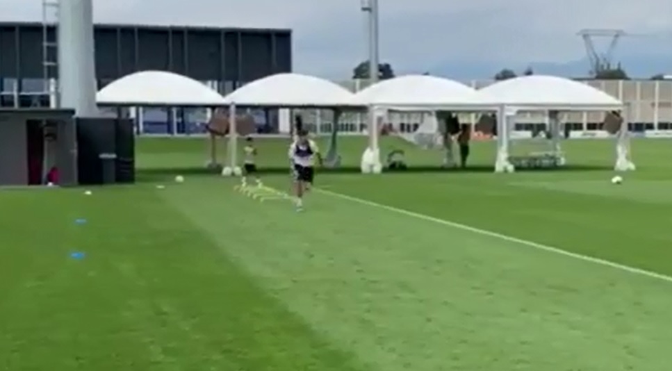 Cristiano Ronaldo entrenó con su hijo de cara a su estreno con Juventus en el Calcio