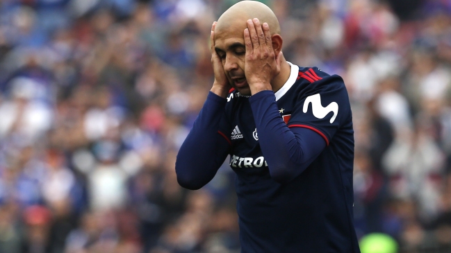 Marcos Riquelme fue criticado por los hinchas de la U tras su cometido ante La Calera