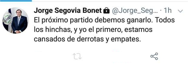 Jorge Segovia se cansó de la pésima racha de U. Española: “El próximo partido debemos ganarlo”