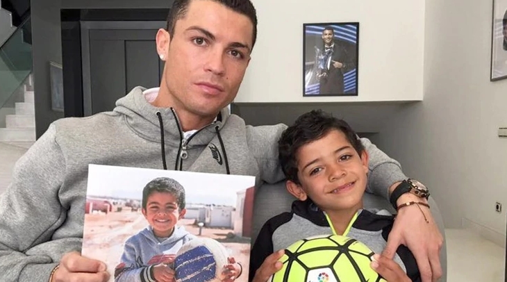 La reacción del hijo de Cristiano Ronaldo al conocer los humildes orígenes de su padre