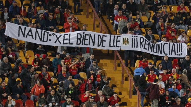 Díaz y las pifias de los hinchas de U. Española: No las escuché, estaba pendiente del partido