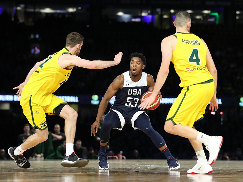 La caída de Estados Unidos ante Australia en el Marvel Stadium en Melbourne