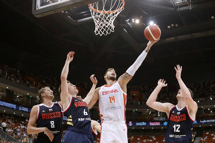 Rusia le dio un toque de alerta a España en la previa del Mundial de Baloncesto