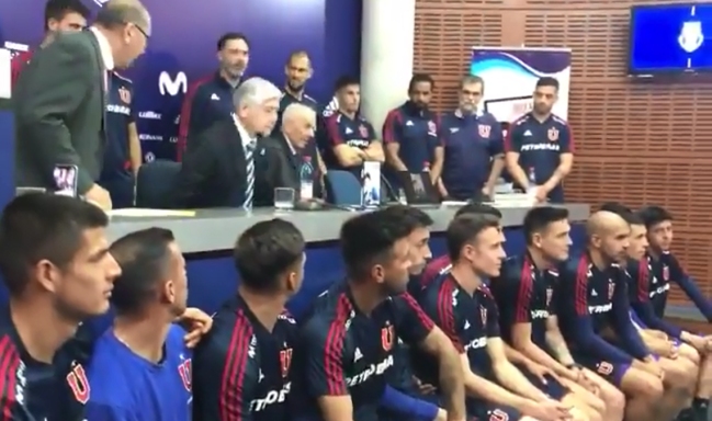 Leonel Sánchez presentó su libro junto al plantel de la U