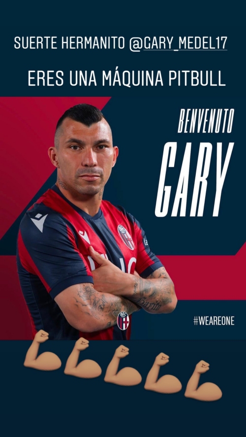 “Eres una máquina, Pitbull”: Arturo Vidal felicitó a Gary Medel por su paso a Bologna