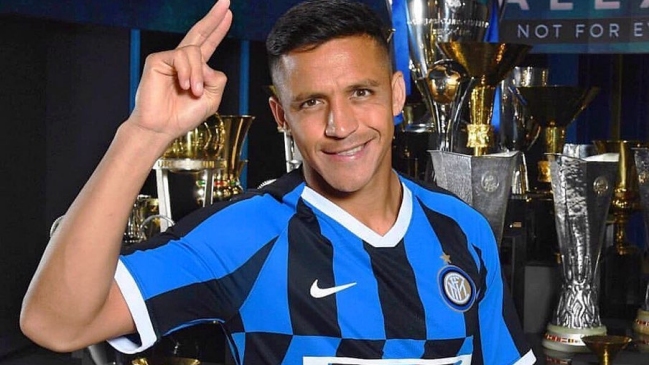 La primera publicación de Alexis como jugador de Inter de Milán