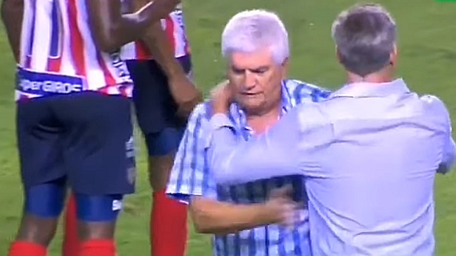 Técnico de Junior agredió al entrenador de Deportivo Cali