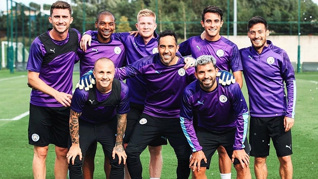 Claudio Bravo vivió una alegría en la práctica de Manchester City