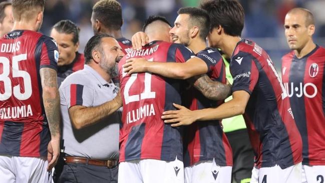 Bologna venció en los descuentos a Spal en el redebut de Gary Medel en la liga italiana