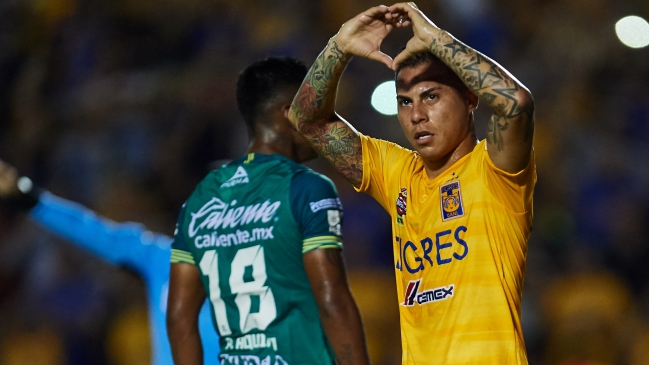 Tigres igualó ante León de Jean Meneses gracias a un gol de Eduardo Vargas