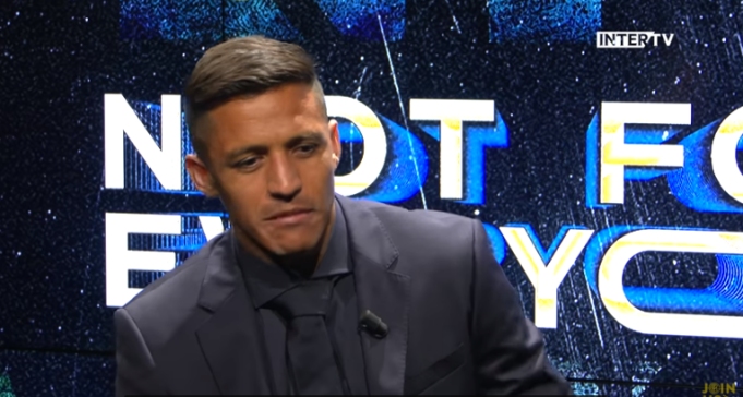 Alexis dio su primera entrevista como jugador de Inter en fluido italiano