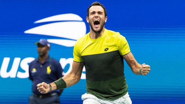 Matteo Berrettini se instaló en semifinales del US Open tras dura batalla ante Gael Monfils