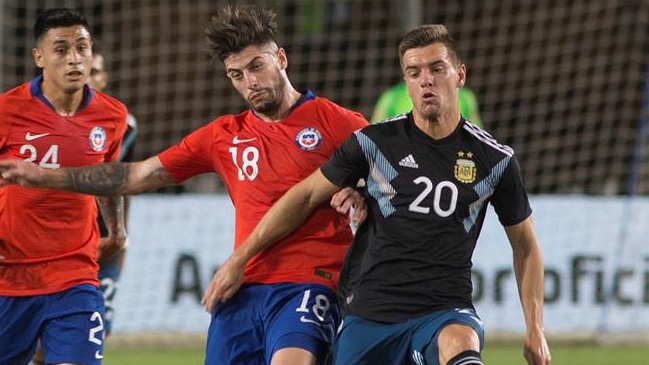 Argentinos celebraron túnel que Giovani Lo Celso le hizo a Angelo Sagal