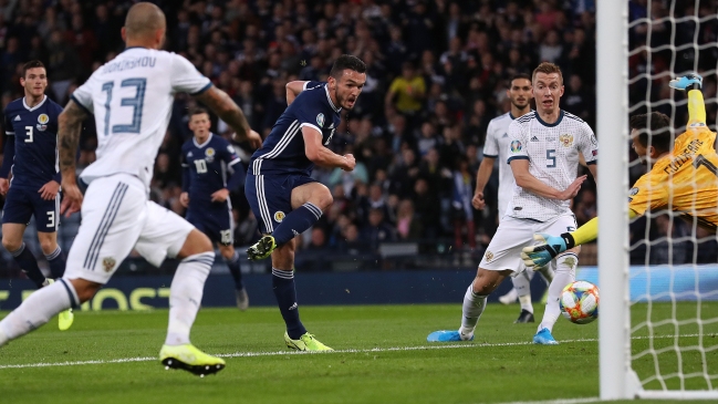 Rusia superó a domicilio a Escocia por las Clasificatorias para la Eurocopa 2020
