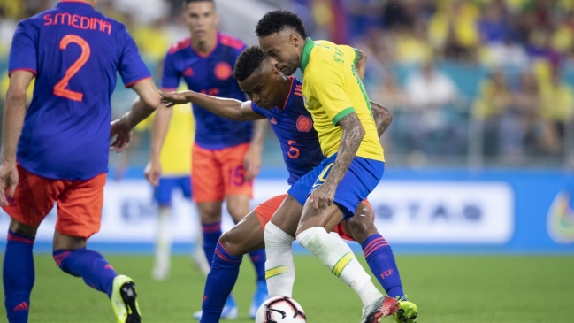 Neymar regresó para salvar a Brasil en empate ante Colombia en duelo amistoso