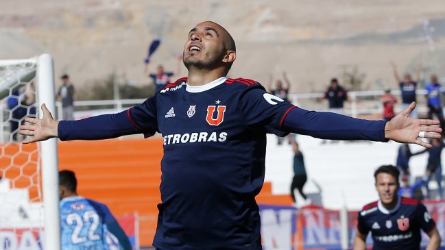 Marcos Riquelme anotó su primer gol por Universidad de Chile en el duelo ante Cobresal