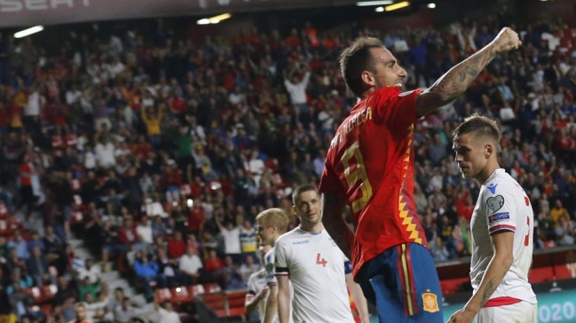 Paco Alcácer y Rodrigo Moreno firmaron dobletes en goleada de España sobre Islas Feroe