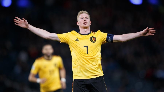 Bélgica arrasó con Escocia y se afianzó como líder gracias a Romelu Lukaku y Kevin De Bruyne