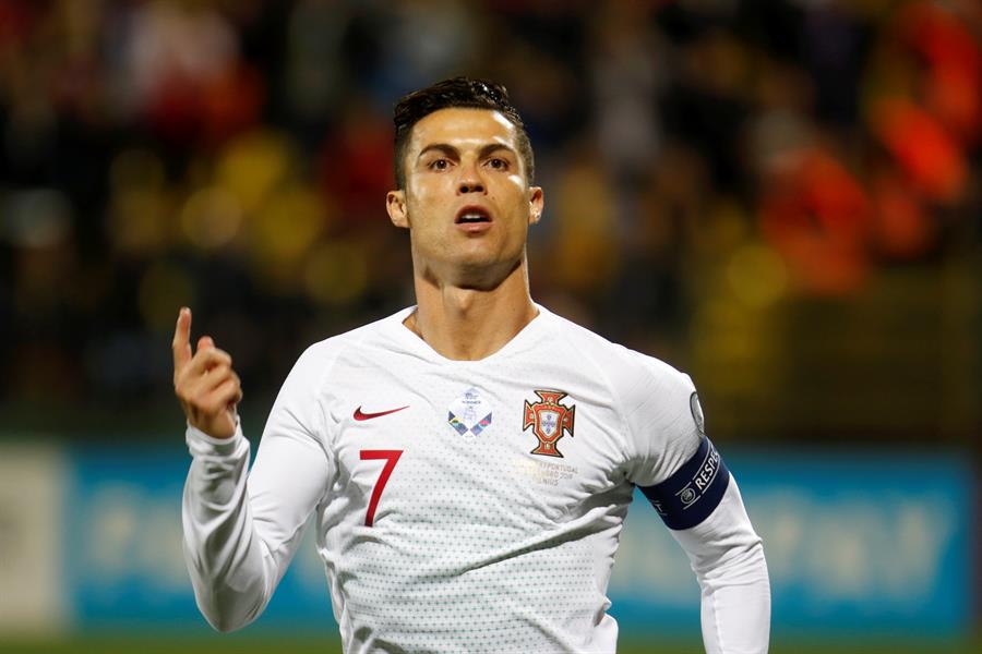 Un descollante Cristiano Ronaldo lideró goleada de Portugal en las clasificatorias de la Euro 2020
