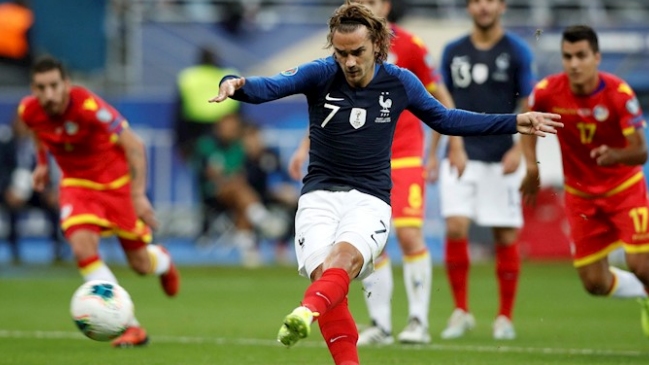 Antoine Griezmann falló un penal en victoria de Francia sobre Andorra