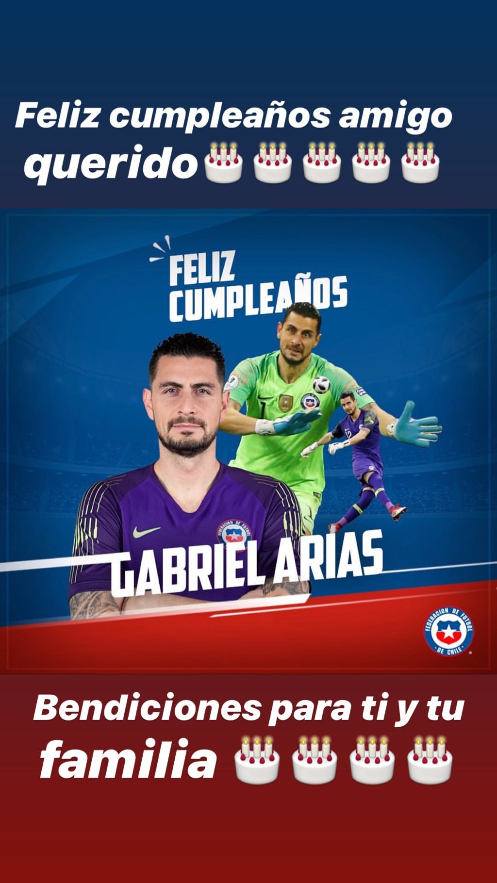 Arturo Vidal saludó a su “amigo querido” Gabriel Arias por su cumpleaños