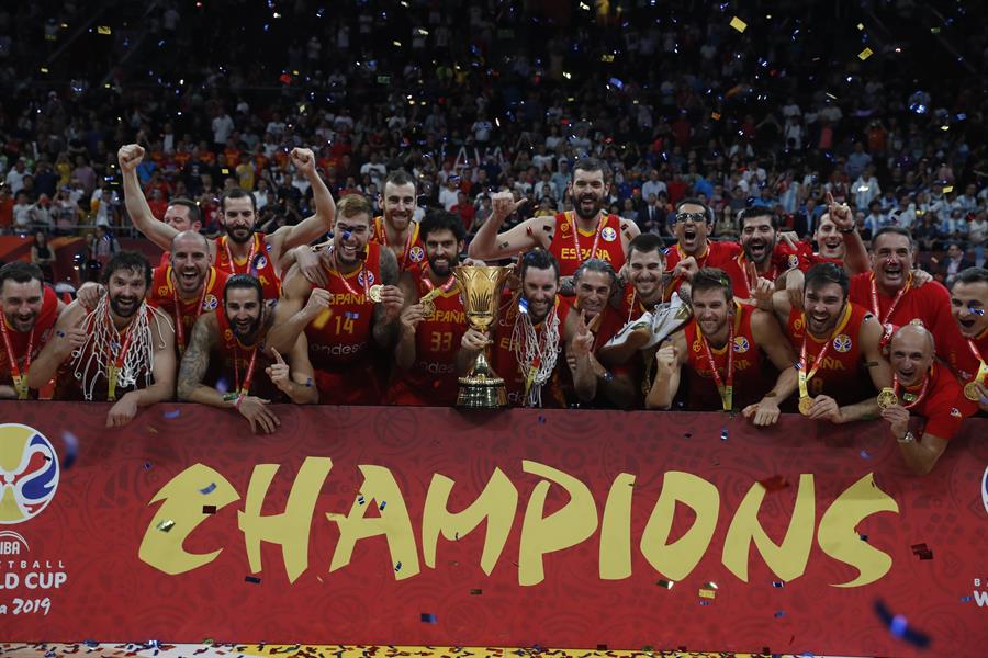 España festejó en China su segundo título mundial en baloncesto