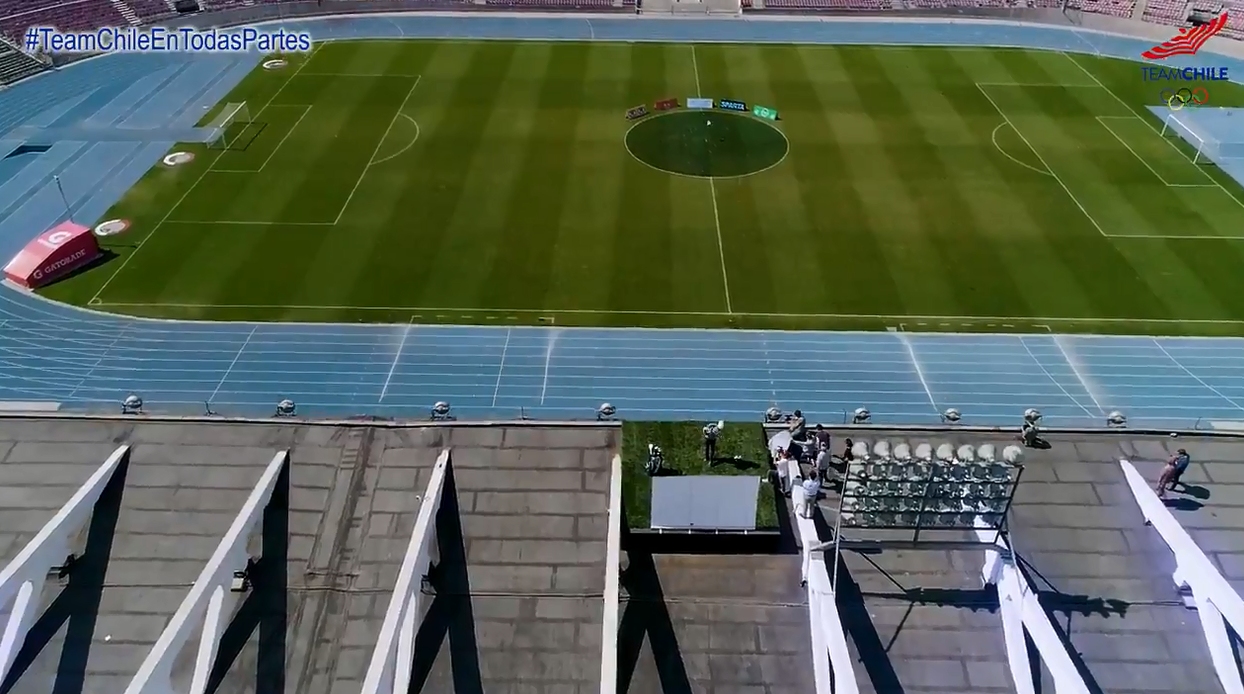 Team Chile recordó cuando Niemann hizo un hoyo en uno desde el techo del Estadio Nacional