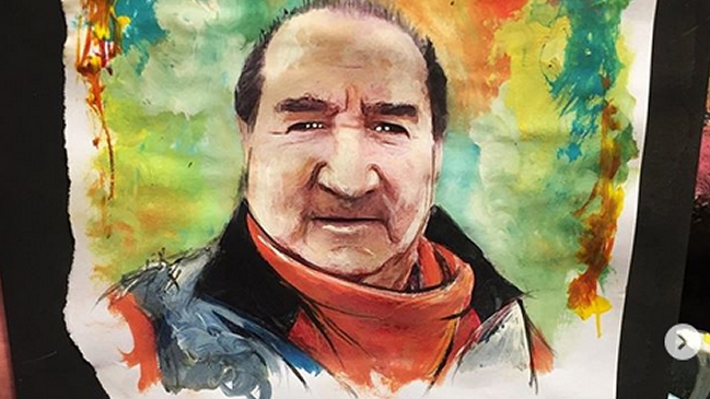 Pintor sorprendió con homenaje a nuestro relator Ernesto Díaz Correa