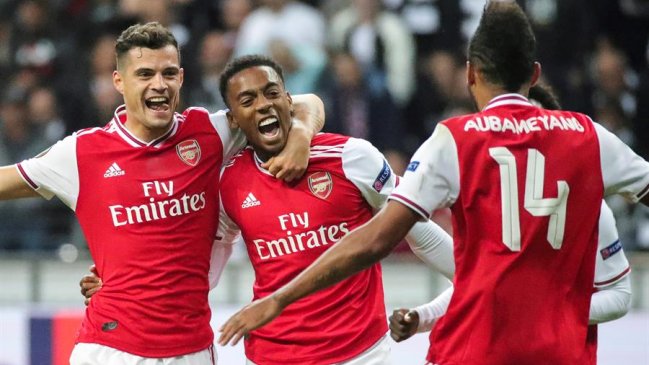 Arsenal fue letal en su visita a Eintracht Frankfurt por la Europa League