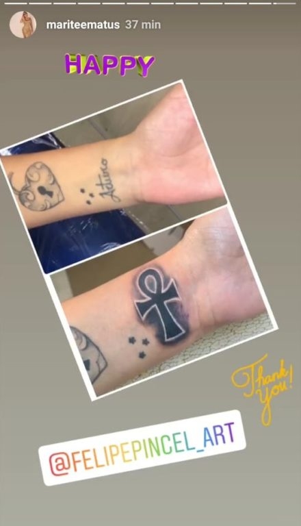 Marité Matus ya dio vuelta la página: Se borró tatuaje que decía “Arturo”